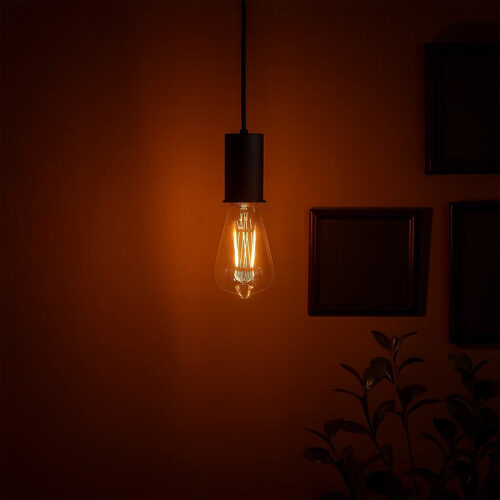 Pendant E27 max 40W 2m BK cable and canopy