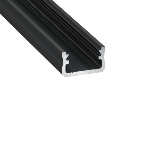 Profil Type A 16x9,28 mm BK 2,02 m inkl. endestykker, klips