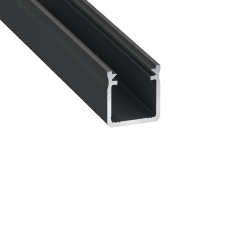 Profiltype Y 17x18mm BK 2,02m inkl. endestykker, klips