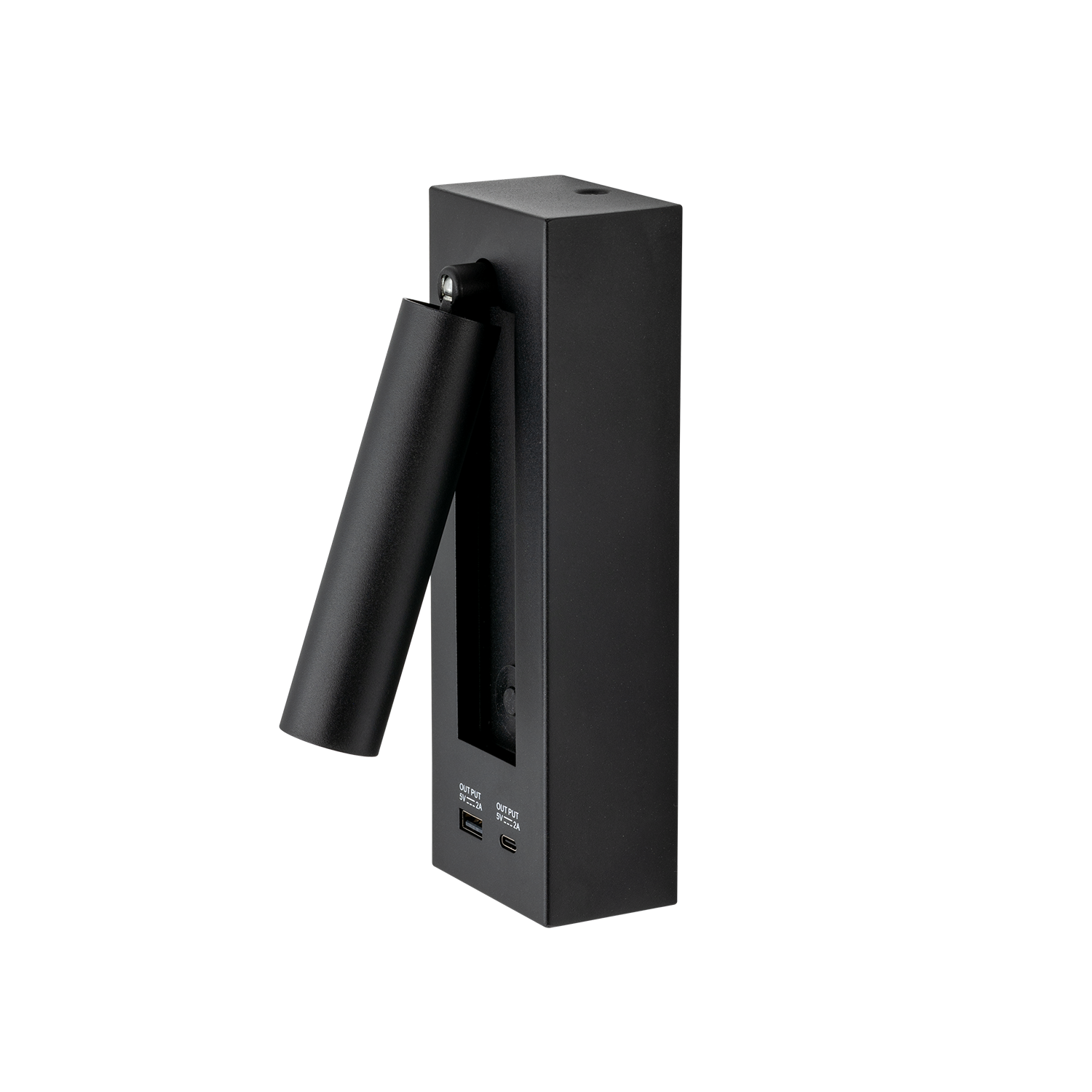 Lorenzo II 930 20° 2W 2A-USB + USB-C BK 3m cable