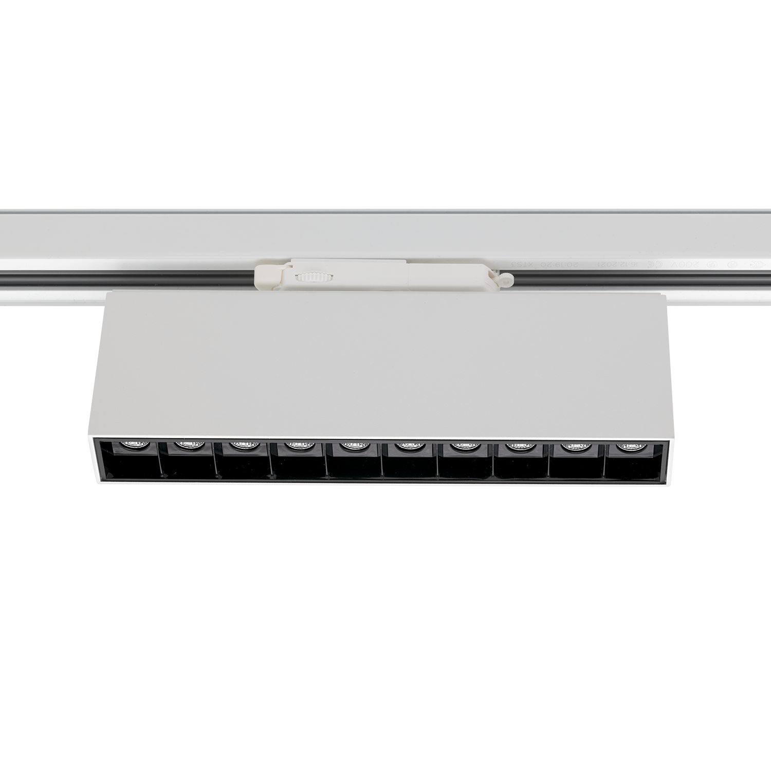 Cold 10 Track 2200lm 930 36° 20W WH/BK Front ring 3-cir DALI