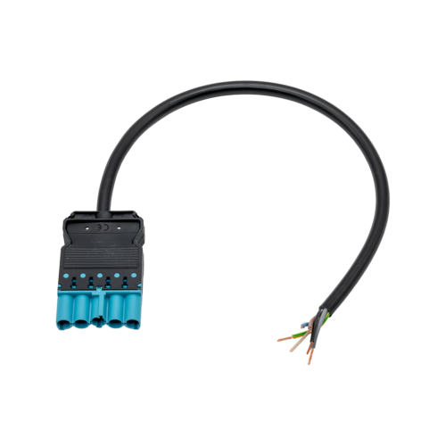 18i5 DALI 0,75 Han/Fri 0,3m kabel, sort