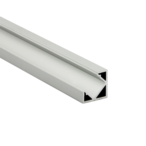 Profile Corner Alu 2m 18.5x18.5mm incl. cover, cap, clip