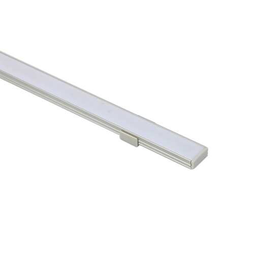 Profile U1 Alu 2m 17.4x8.2mm incl. cover, end cap, clips