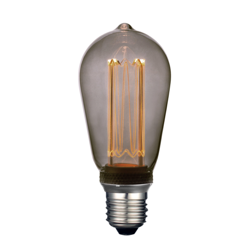 LED-pære Future 20lm 1W E27 LED Smoky Edison 64mm
