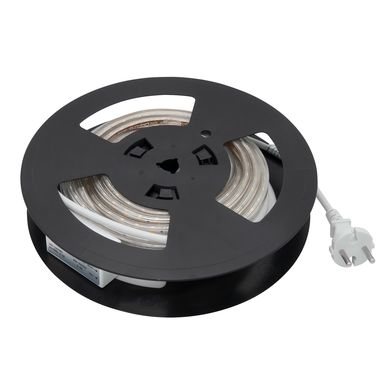 LED Strip 230V 930 600lm/m 9,2W/m IP65 10m w/plug 20xclip