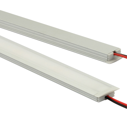 Profil T1 Alu 2m 23,7x8,2mm inkl. dæksel, endekappe