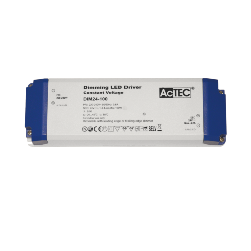 Driver 24V cv 100W Phasecut IP20 AcTec