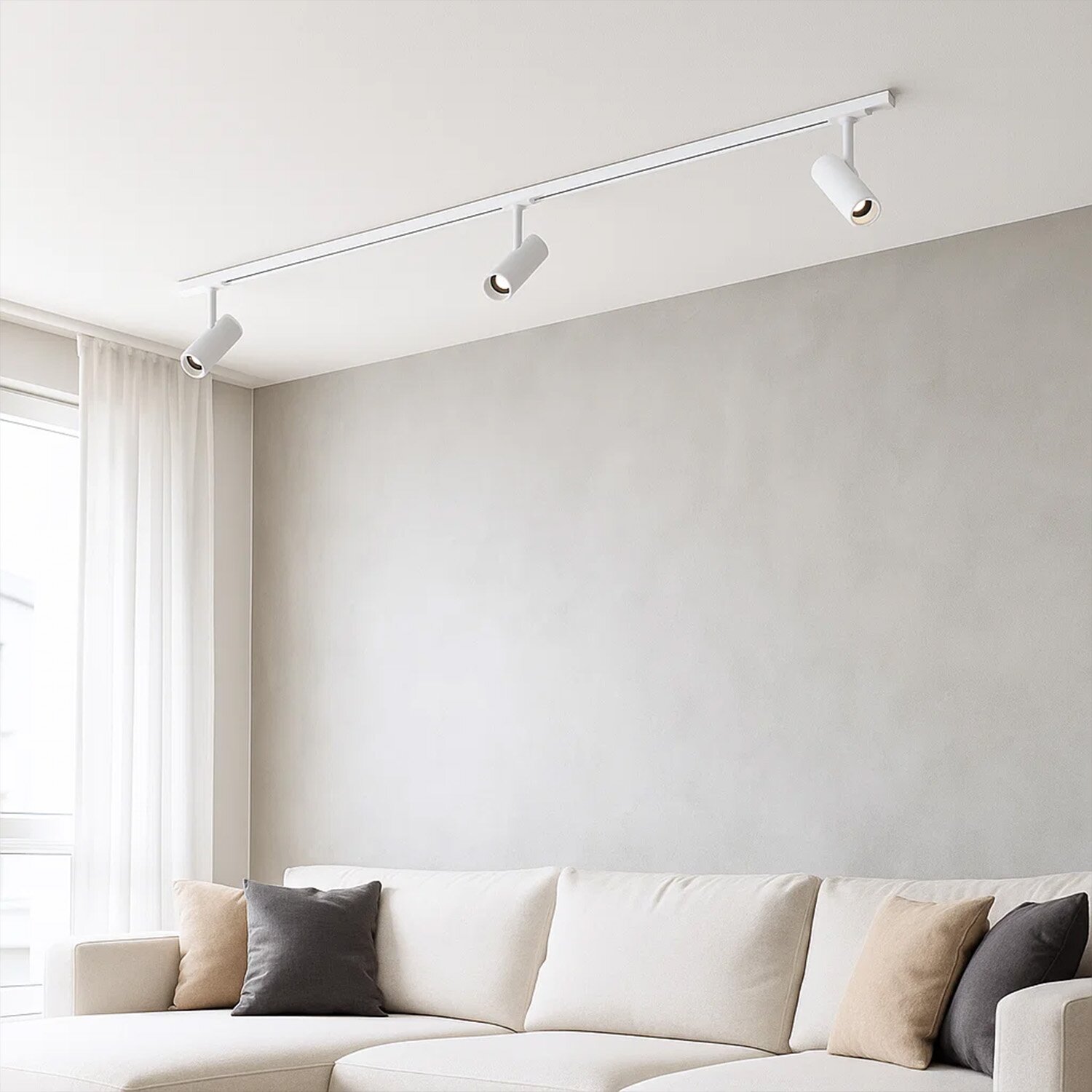 Cylinder 60 Spotskinnepakke X3, 2M, Dim-to-Warm, hvit