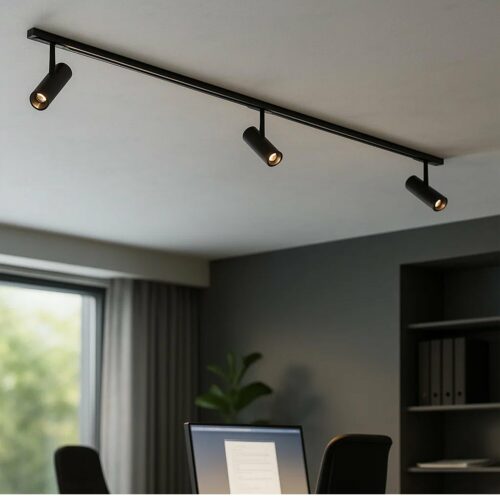 Cylinder 60 spotskinnepakke X3, 2M, 3000K, sort