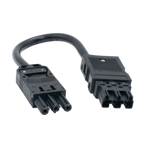 Wago 3P 1.5 Male/ 18i3 Female 0,2m BK