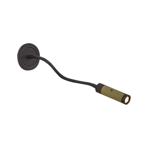 Giulio recessed wall flexible hose copper/antique brass