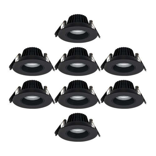 Icarus 450lm 927 36° 7W BK fasskuren Isosafe 8-pack