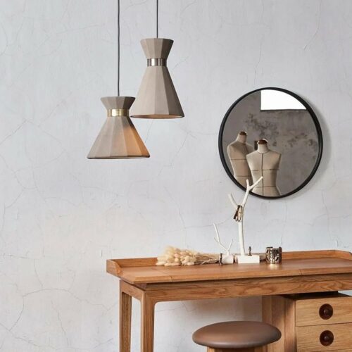 Havfrue L E27 Max 46W Messing Ring/Kamell