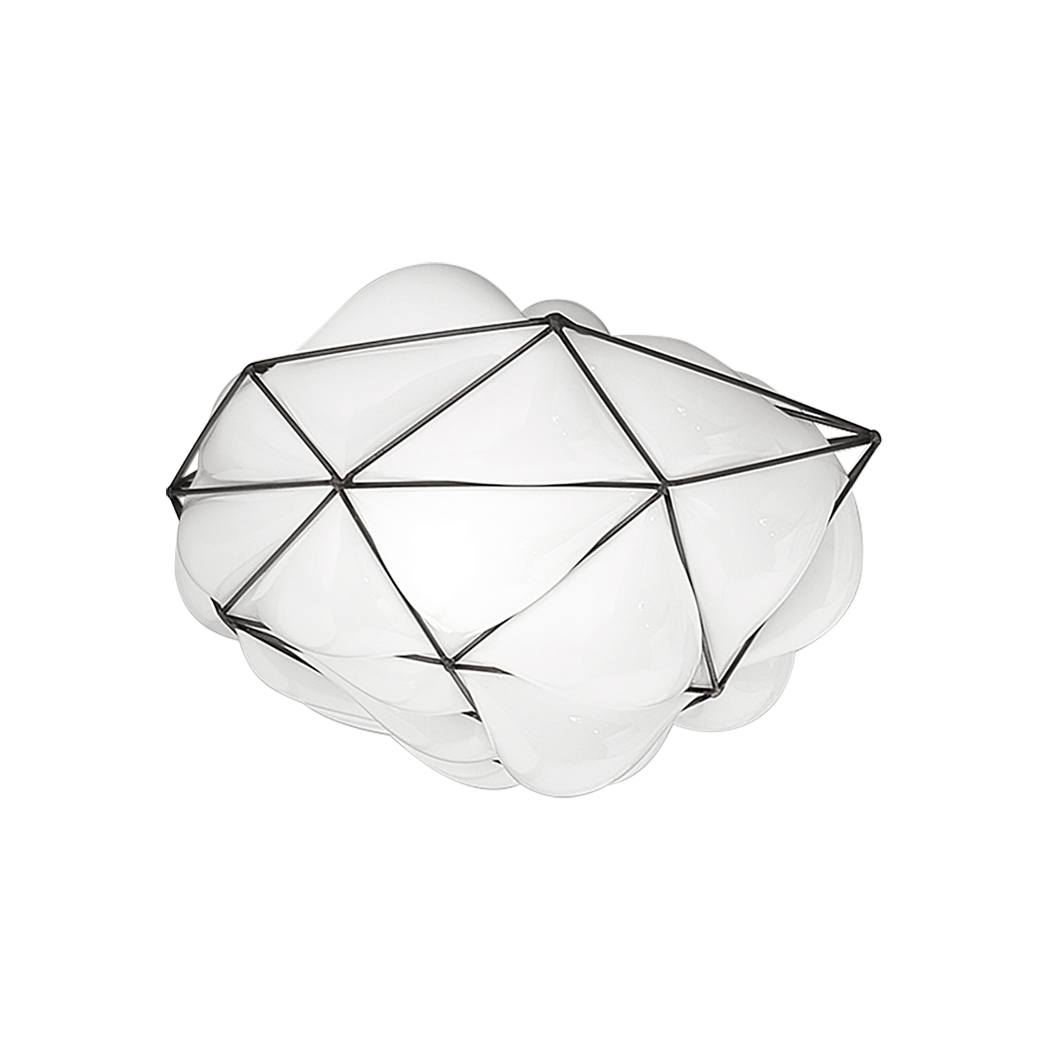 Semai PL M Ceiling E27 maks 77W Ø40cm White Glossy White