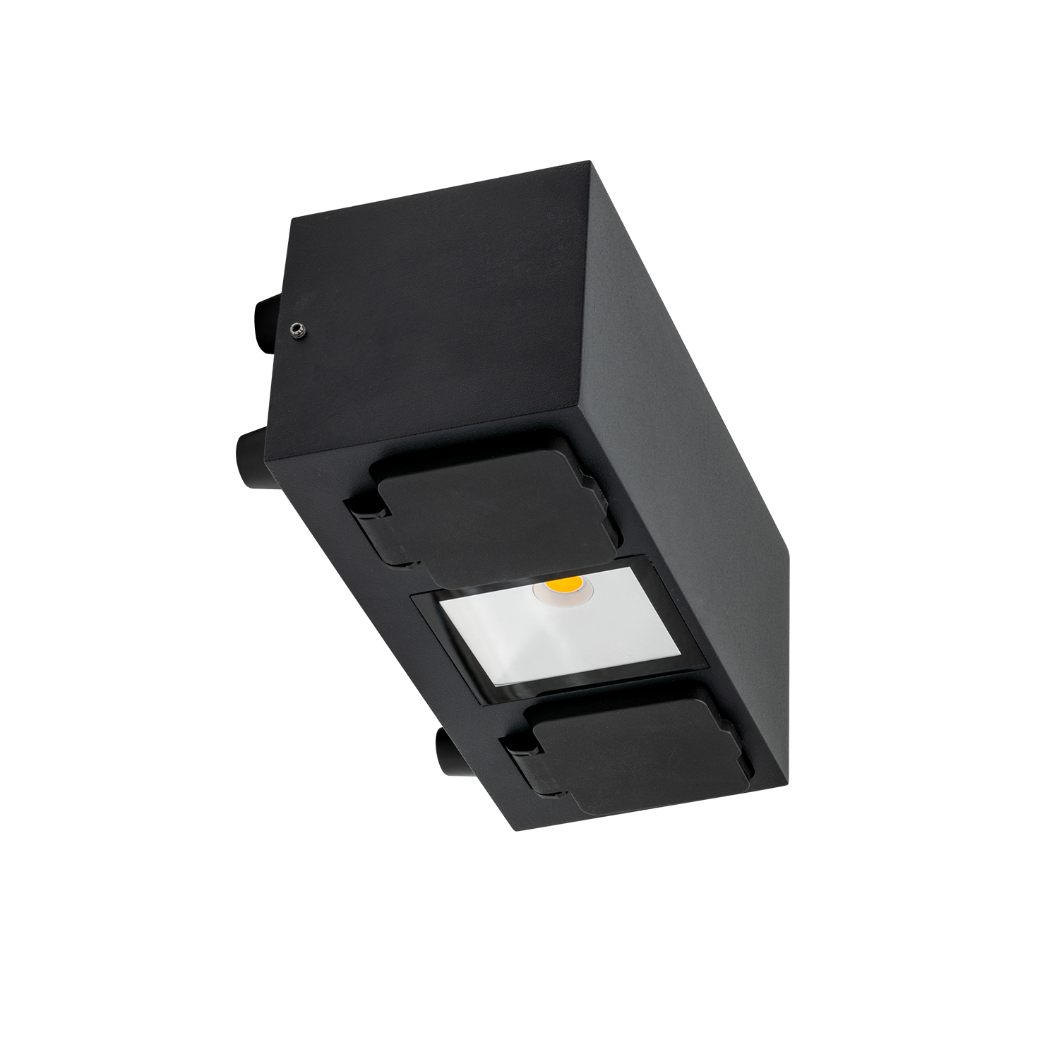 Talos 1100lm 830 100° 8W Black IP54 w/Sockets Phasecut