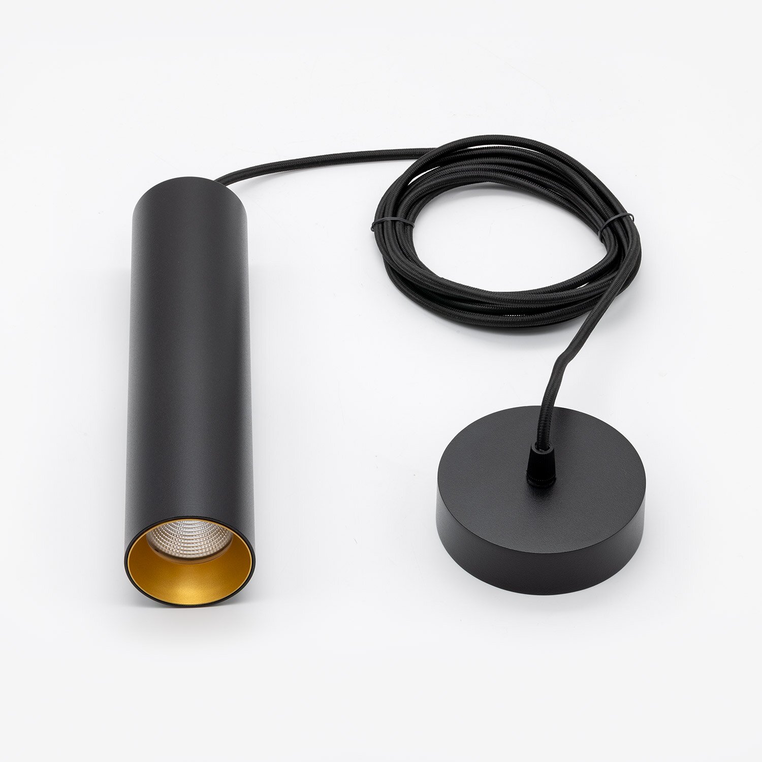 Tony Pendant G3 927 9,3W Ø:60x250mm 3m BK/GD Phasecut