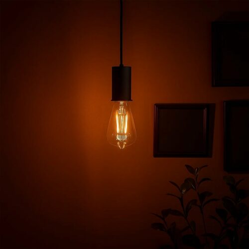 Pendel E27 max 40W 2m BK kabel och kapell