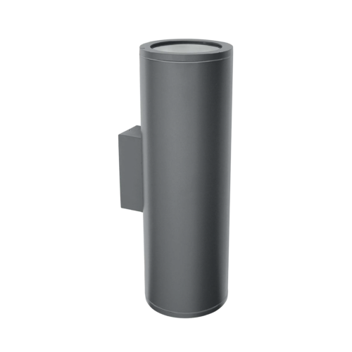 Tube Wall Up&Down 2x2750lm 830 45° 39W IP65 Ø155x250mm D.GR