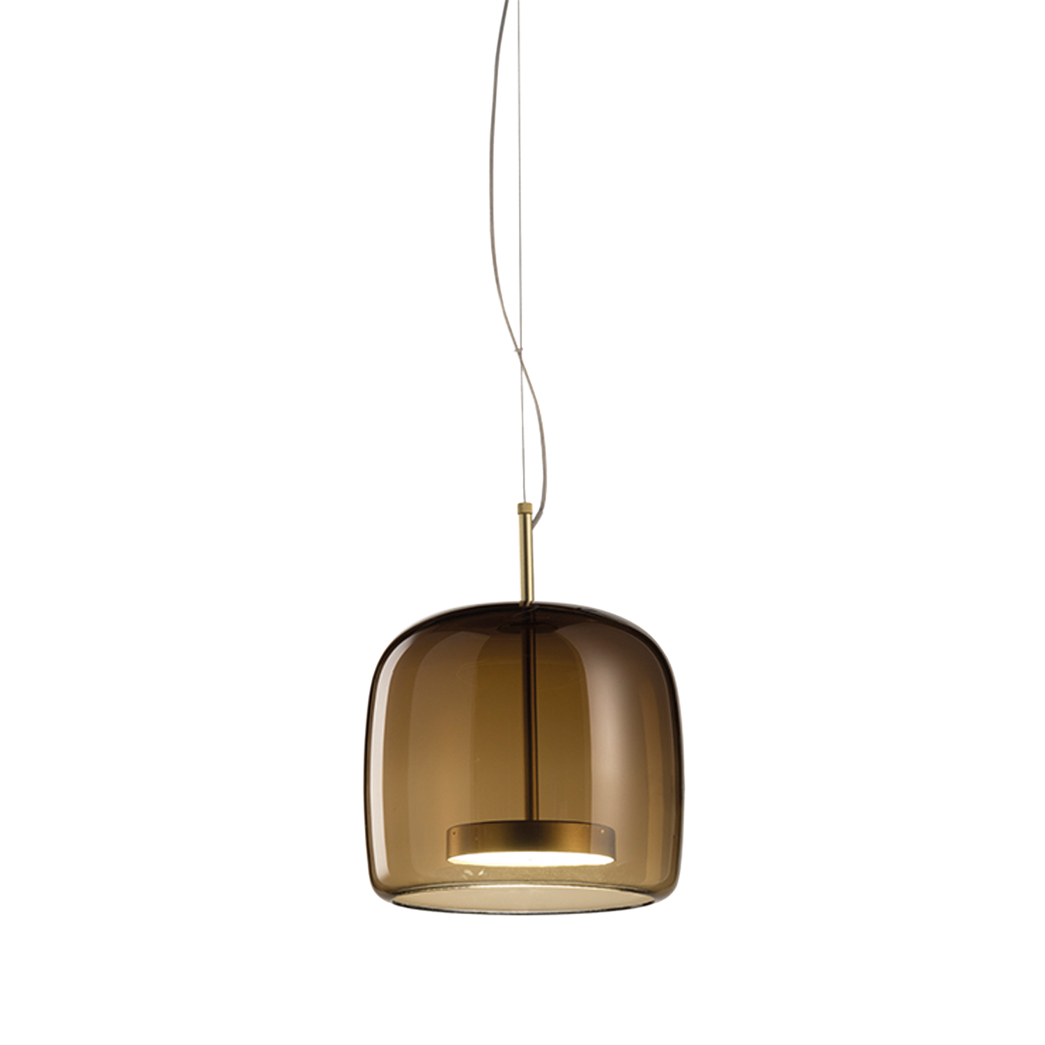 Jube SP S 1200lm 2700K Burned Earth Transp. Glass Gold Frame