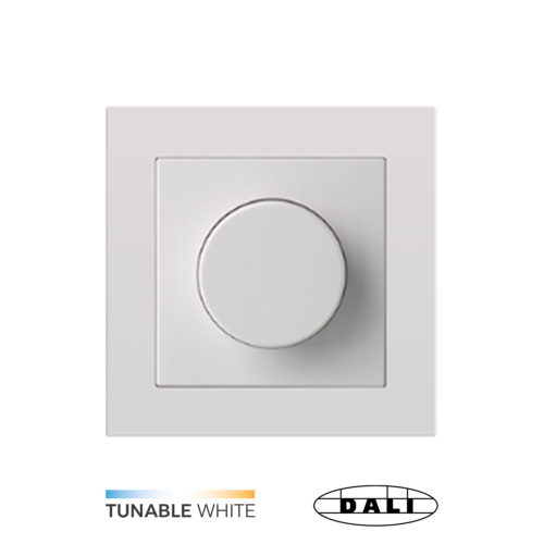 Dimmer Rio Tunable DALI Rotary 230Vac 100mA DT8 TW WH