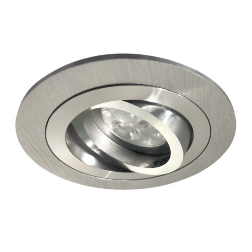 Downlight 35w vipbar rund børstet aluminium