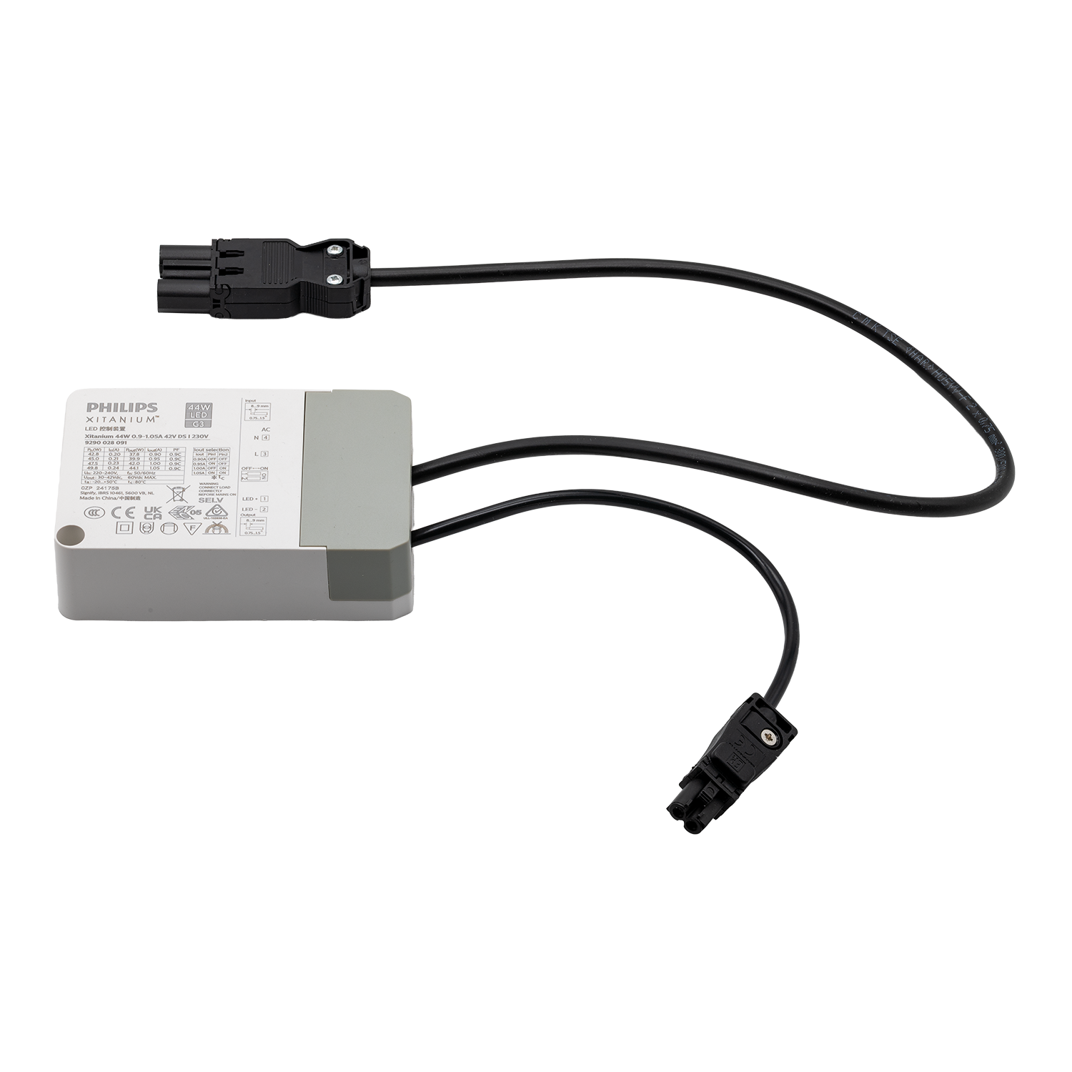 Driver On/Off 900mA Panel max 44W 18i3 Male/ EPN0034