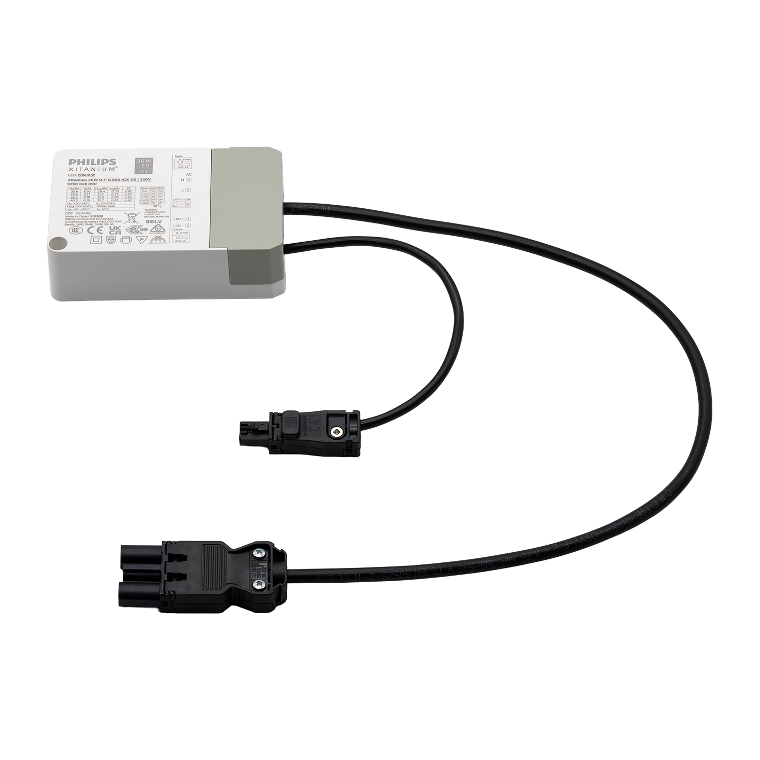 Driver On/Off 700mA max 36W 30-42V 18i3 Male/ EPN0034