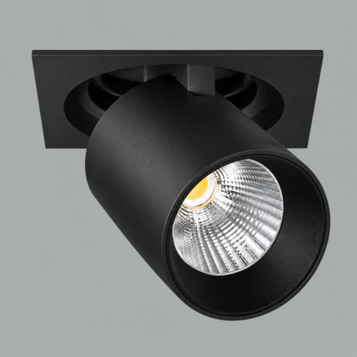 Aram Mini Single Square 1650lm 930 50° 15W BK 18i3