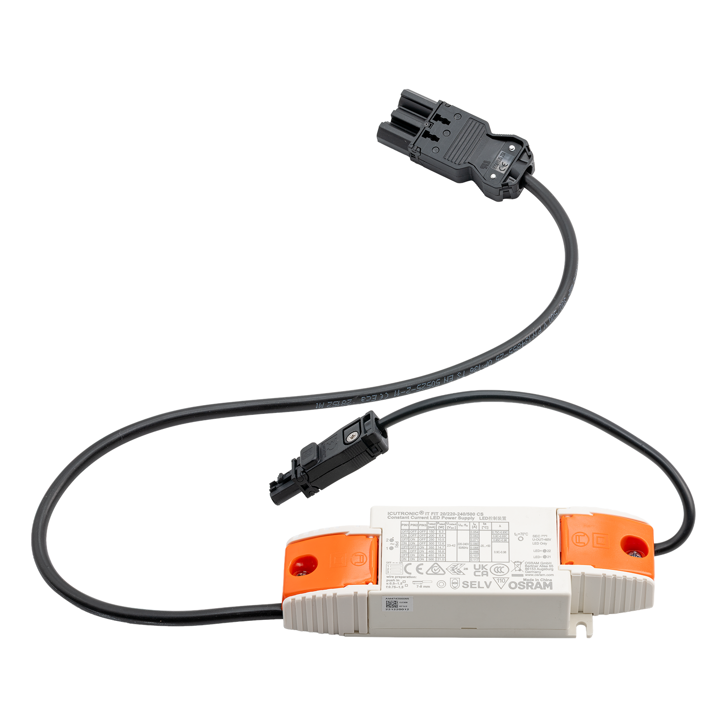 Driver On/Off 350mA max 15W 23-42V 18i3 Male/ EPN0034